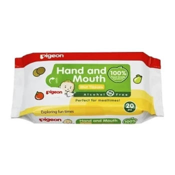 Pigeon Hand & Mouth Wet Tissue, 20s